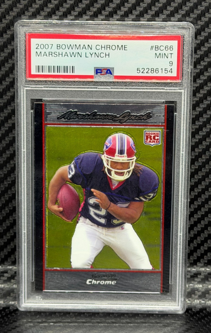 2007 Bowman Chrome Marshawn Lynch RC PSA 9 Buffalo Bills Seattle Seahawks