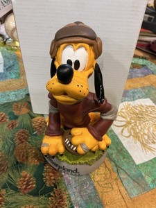 Walt Disney World Bobble Head Pluto Football Nodder Figure