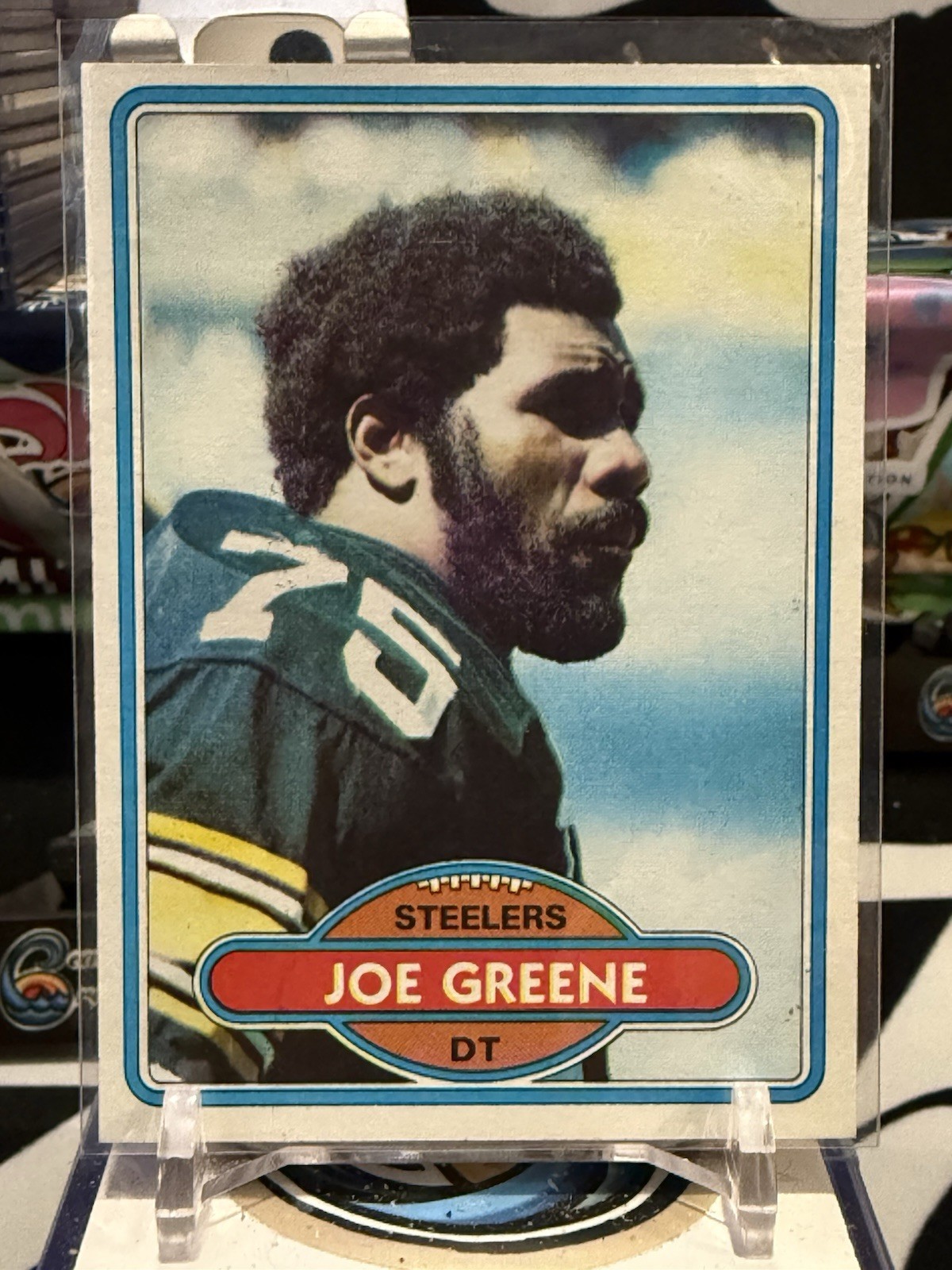 1980 Topps Joe Greene Football Card Pittsburgh Steelers #175 JH 13N
