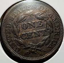 1850-P Philadelphia Braided Hair Large Cent XF Extra Fine Details 