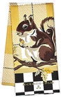 MACKENZIE CHILDS Cotton Dish Towel, Decorative Kitchen Towel, Squirrel
