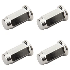 ITP Flat Base Chrome Lug Nut 10mm x 1.25mm Thread Pitch w/14mm Head