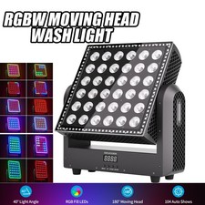 360W RGBW Moving Head Wash Light 104 Auto FX LEDs Strobe Effect DMX Stage Xmas