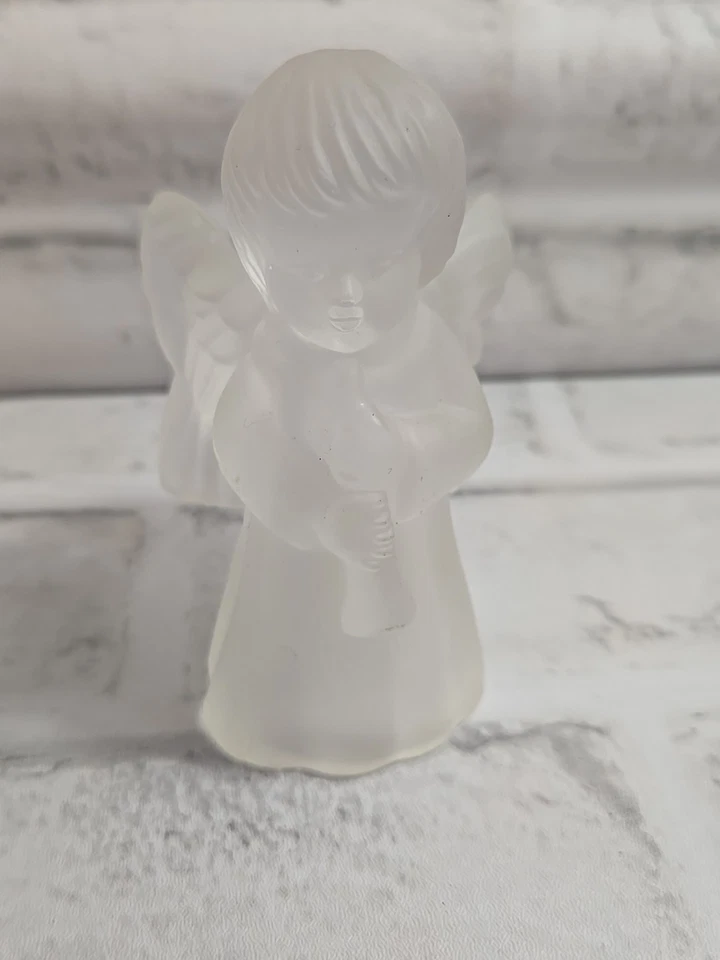  Juego de 3 candelabros de cristal para villancicos de ángel Foto 3 de 4