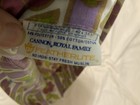 CANON Royal family 50/50 Vintage1970s Purple Floral Stripe Pillowcase VG Cond — photo 2