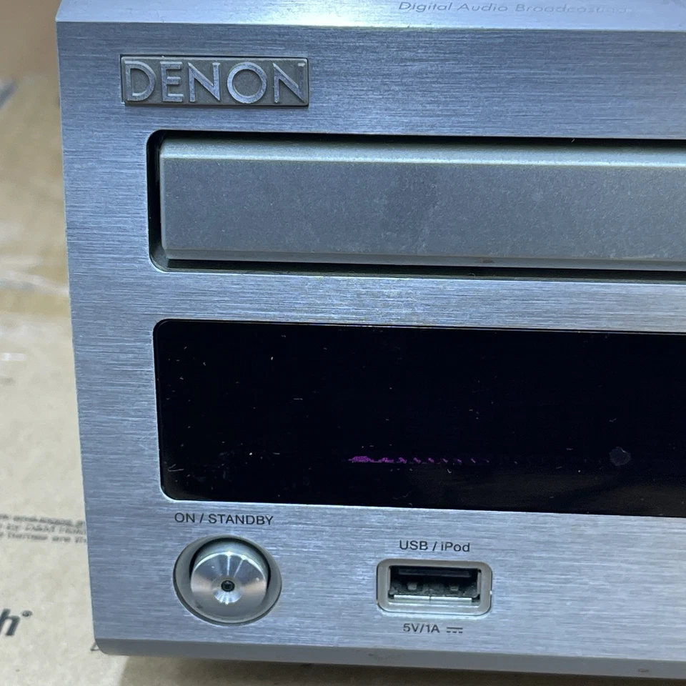 *CD FAULTY* Denon RCD-M38DAB CD Receiver Amplifier CD/MP3/USB/DAB/FM/AM Silver - Image 3 of 4