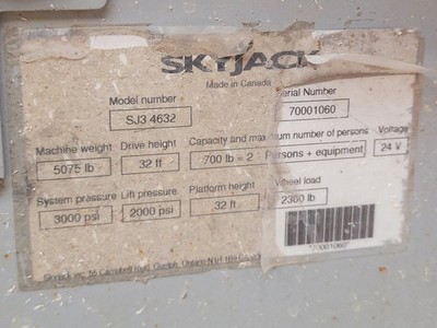2008 SKYJACK SJ3 4632 38 ft Scissor Lift SJIII 4632 | eBay