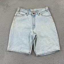 Vintage Levis 560 Shorts Mens 30 Loose Fit Denim 90s Baggy Jorts Orange Tab 10"