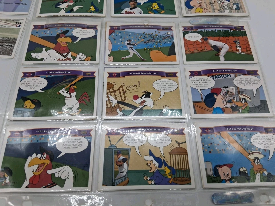 Lote de 41 cartas Looney Tunes 1992 de la bola de cómic de cubierta superior Foto 3 de 4