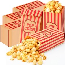 300 Pcs 1 oz Carnival Popcorn Bags Bulk for Party Decoration Paper Popcorn Bo...