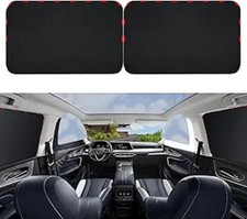 2-Piece Magnetic Rear Car Window Shades for 100 Blackout UV Protection Privac