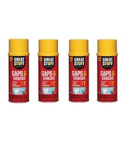 Great Stuff 12 Oz. Gaps and Cracks Insulating Spray Foam Sealant 4 pack