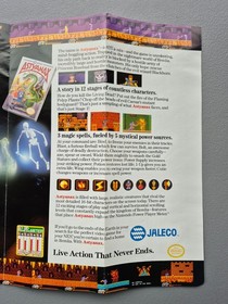 Astyanax Jaleco USA, Inc. Nintendo NES Promotional Contest Mailer Letter *RARE*