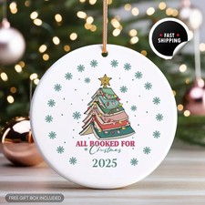 Personalized All Booked Ornament  Personalized Christmas Ornament  Name Orname
