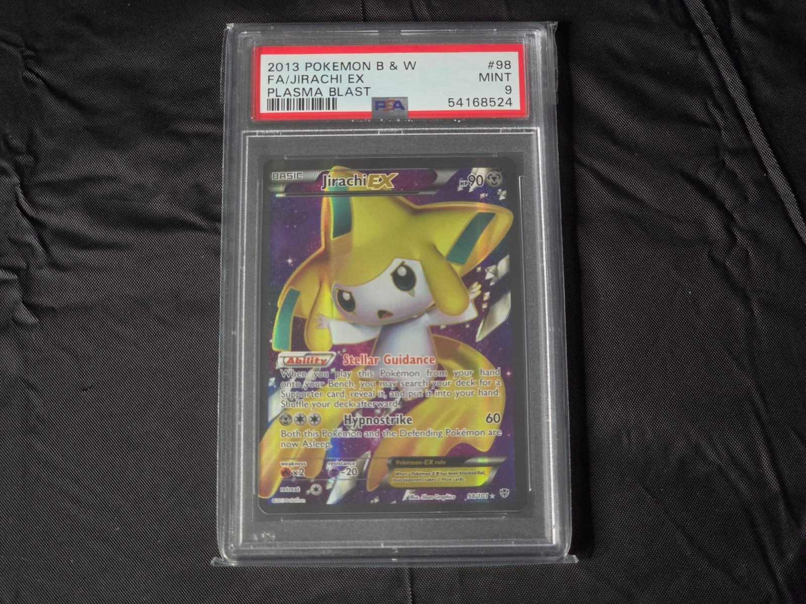 Pokemon Jirachi EX Plasma Blast Full Art #98 PSA 9