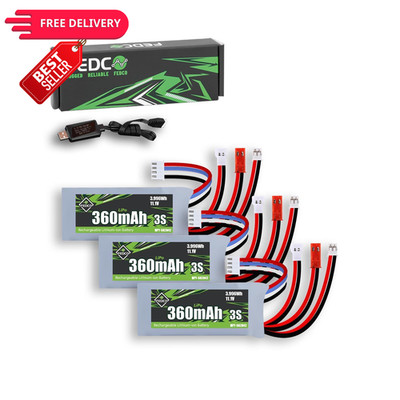 FEDCO 3S Lipo Battery 11.1V 360mAh Various 360mah 11.1V, battery