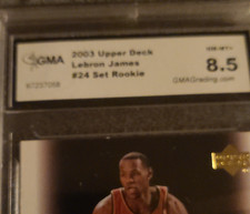 Upper Deck 2003 LeBron James #24 Rookie GMA 8.5 Basketball Card. rookie card picture