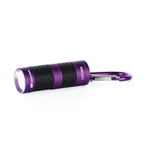 🆕LUX PRO LP130, MINI FOCUS LED KEYCHAIN FLASHLIGHT🔦W/CARABINER PURPLE 40 LUMEN