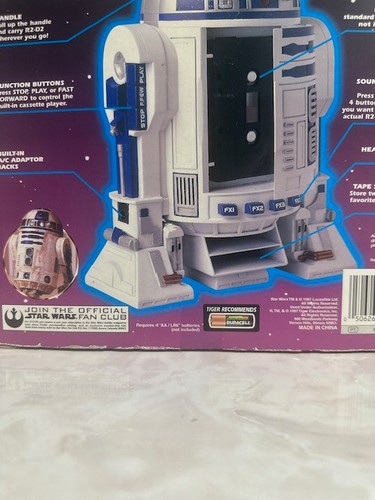 Star Wars R2-D2 Data Droid Cassette Player 1997 Vintage - Bild 5 von 9