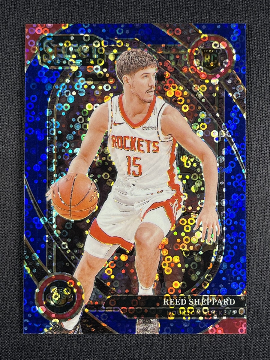 2024-25 Panini Select Reed Sheppard #299 Courtside Blue Disco Rookie RC /25