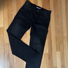 Tommy Hilfiger Yuth Boys 16 Straight Leg Jeans - Black