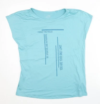 Active Touch Women's Blue Sleeveless Gym T-Shirt S - Image 1 of 4