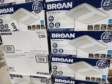 Broan® EZ Fit 80 CFM Ventilation Fan, 1.1 Sones; ENERGY STAR® Certified