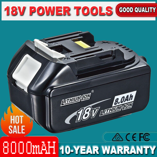 BL1850B 18V 8,0AH Li-Ion Akku FüR Makita Ersatz Led BL1850 Neu 197280-8-image