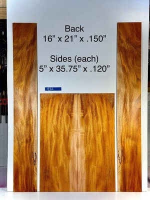Cuban Mahogany Acoustic Guitar Set Back And Sides Luthier Wood Set
