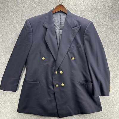 Vintage Polo Ralph Lauren Blazer Mens 42R Wool Gold Button 90s