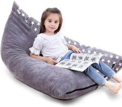 Stuffed Animal Storage Bean Bag Chair Cover | 53'' Extra Large Beanbag for Kids