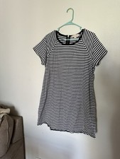 Michael Michael Kors Stripped Navy Dress