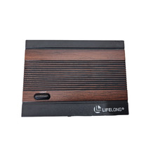 Lifelong Retro Desktop Alarm Clock Radio Faux Wood Grain Vintage