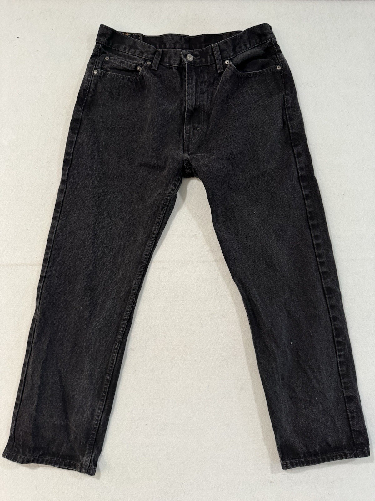 Vintage Levis 505 Jeans Mens 36x30 Black Straight Leg USA Made 100% Cotton 90s