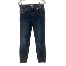 Zara Womens High Rise Skinny Jeans Dark Wash Blue Denim Size 6 US 38 EUR