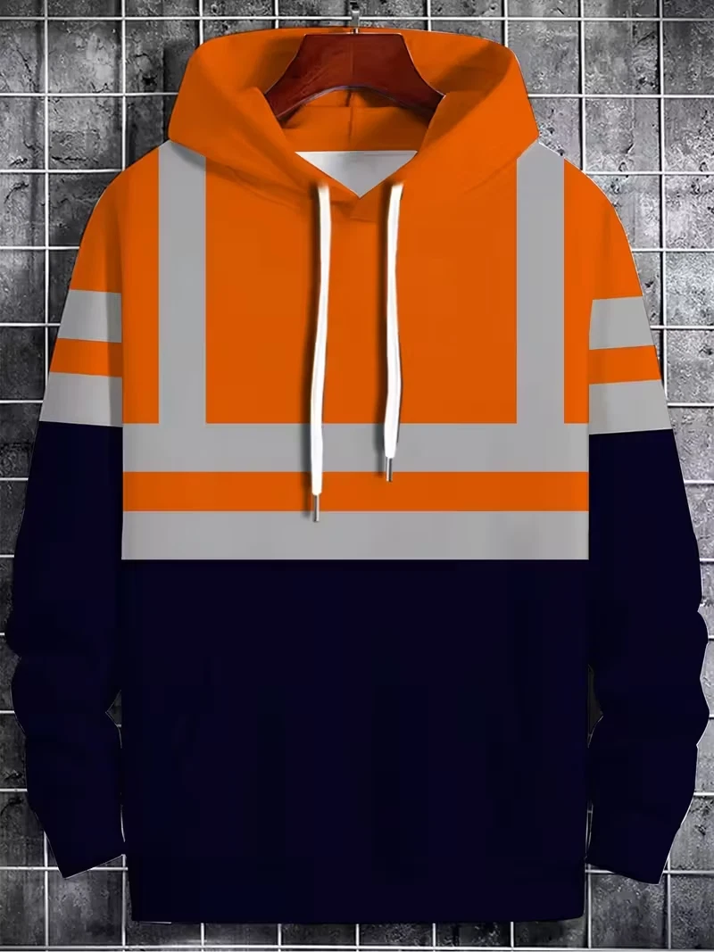 Men's Colorful Sweatshirts Hoodie long sleeve oversized BIG size 2XL