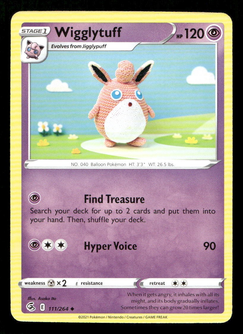 Wigglytuff 111/264 Fusion Strike NM/M Pokemon