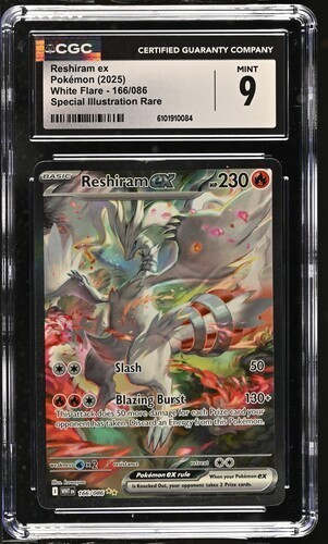 Reshiram ex 166/086 SIR - Pokémon White Flare CGC 9 Mint | eBay