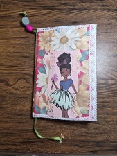 Handmade Journal Flowers Multi Pages With Pockets And Belly Band.