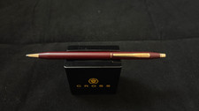 CROSS CLASSIC CENTURY BURGUNDY W/23K GOLD APTS SINGLE BANDED BALLPOINT PEN 2202