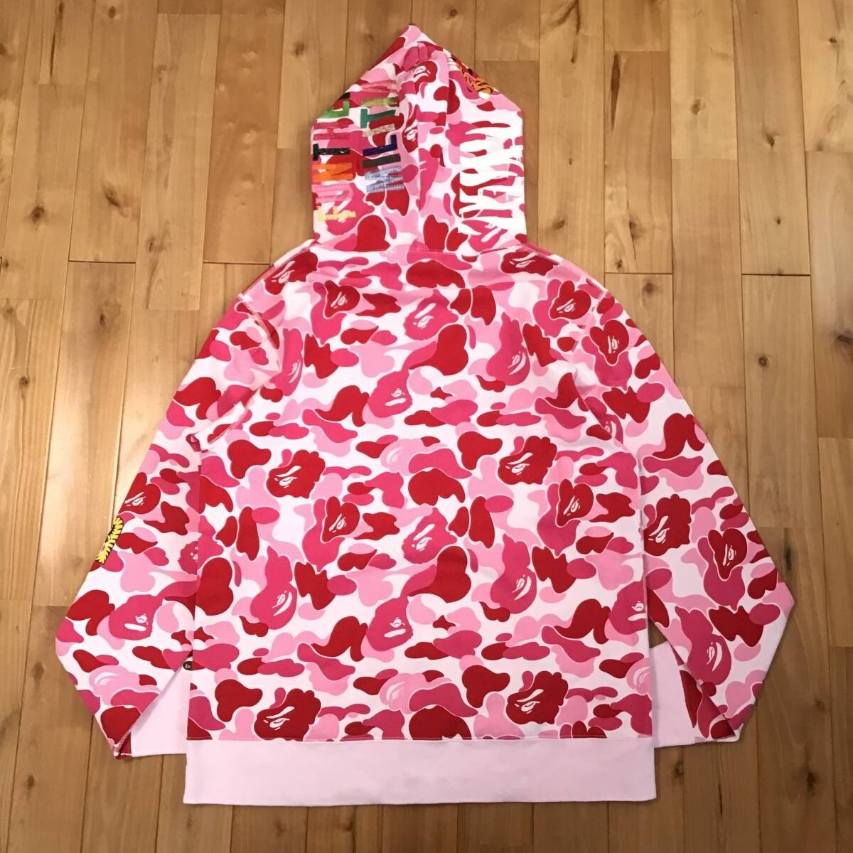 BAPE ABC camo pink tiger full zip hoodie A Bathing Ape Size XL | eBay