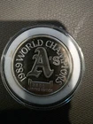 1989 Athletics  A's World Champions 1oz .999 Silver Commemorative Coin Limited