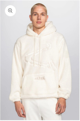 DOUBLE BLACK (DB) - Ski Experts Only | Sherpa Hoodie | Snow White | Men Medium