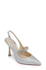 Jewel Badgley Mischka Verena Slingback Stiletto Heels