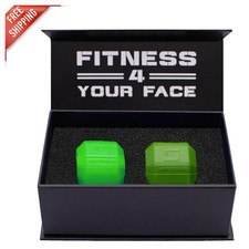 Custom Fit Jawline Trainer   Portable Face and Neck Toner for Youthful Look