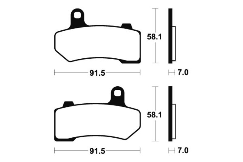 Plaquettes de frein TECHNIUM MF330 métal fritté performance pour moto de route et sport