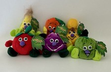 Lot of 6 Veggie Friends Seedies Plush Toys New with Tags Dated 1997