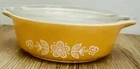 Vintage Pyrex 471 - 1 Pint - Butterfly Gold Casserole Dish Ovenware w/Lid Read