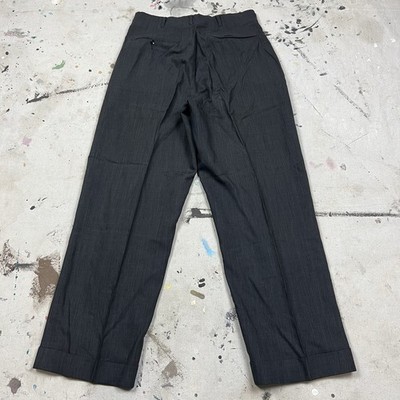 Vintage 50s Hubbard Gabardine Rayon Pleated Pants Trousers Mens