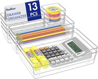 Radikor Schubladen Organizer Set 13-Teilig, Schubladeneinsatz 4 GrößEn